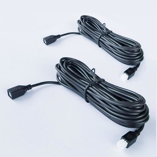 Picture of 2 Pcs Parking Sensors Extension Cord Parktronic Backup Radar 2 Pin Cable Line Kit for Car Auto Vehicle