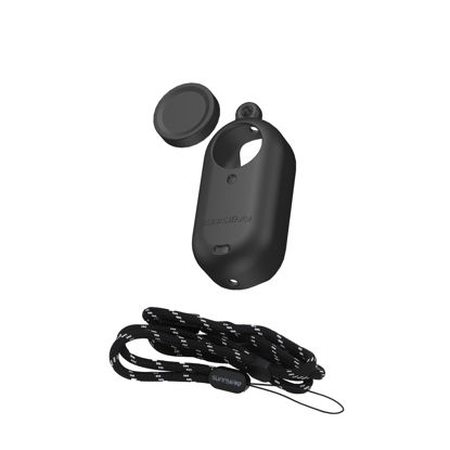 Picture of BTG Silicone Protective Cover with Neck Strap for Insta360 Go 3 Accessories Parts (Black)