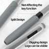 Picture of AZF Pencil Case Compatible with Samsung Galaxy Tab S7/S7+/S7 FE/S8/S8+/S8 Ultra/S9/S9+/S9 Ultra S Pen Case, with Top and Bottom Cover Separated, Translucent Silicone Sleeve. (Gray)