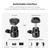 Picture of K&F Concept Super Clamp Camera Clamp with 360° Ballhead, Clamp Mount with Adapter for GoPro/AKASO/Insta360 Action Cameras, 1/4"-20 Screw for Camera Monitor, Cold Shoe Mount for Light Microphone.
