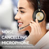 Picture of Wantek USB Computer Headset with Clear Chat Microphone, Lightweight On Ear Wired Headset for MS Teams,Skype,Webinars,Call Center and More