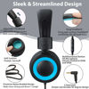Picture of POWMEE M3 kids Headphones with Microphone Lightweight Foldable Adjustable Stereo Bass On-Ear Headphones with 1.3 M Tangle-Free Cord for smartphons tablets MP3/4 with 3.5mm jack device(Black)