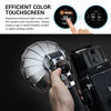 Picture of GODOX Lux Master Retro Camera Flash, 2.4G HSS TTL Retro Flash, Touchscreen Control, S1/S2 Optical Control, Built-in Battery, Type-C Charging, Compatible Canon Nikon Sony Olympus Fuji Leica Camera