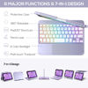 Picture of typecase Keyboard Case for iPad Mini 7 (2024) & Mini 6 (2021) - Wireless Case with Keyboard for iPad Mini 7th 6th Generation 8.3" - 10 Colors Backlit Keyboard Cover with Trackpad - Light Purple