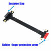 Picture of SUPERPLUS PCI Express Adapter Cable x1 PCIe Adapter Cable PCI-e PCI Express 36PIN 1X Extension Cable pcie Riser Cable (90 Degree20cm Extension Cord)
