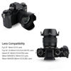 Picture of Reversible Lens Hood for Nikon NIKKOR Z 28mm f2.8 SE/Z 40mm f2 Lens, Fujifilm Fuji XC 15-45mm F3.5-5.6 OIS PZ/XF 18mm f2 R Lens & Canon EF 40mmf2.8 STM Lens, Compatible with 52mm Lens Cap & Filter