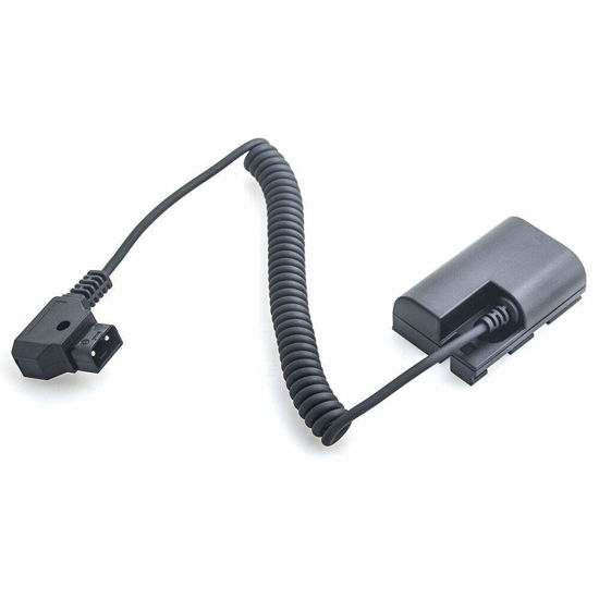 Picture of FocusFoto Fully Decoded LP-E6 Dummy Battery Power Adapter to D-tap Spring Cable for SmallHD 501 502 702 Monitor for Canon EOS 5D4 5DSR 5D2 5D3 6D 60D 7D 7D2 70D 80D 90D R, R5, R5C, R6, R6 Mark II, R7
