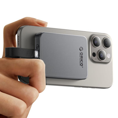 Picture of ORICO 2TB Magnetic Portable SSD, Aluminum Alloy, 4K 120 fps ProRes HDR Record and Store, Up to 2000MB/s, External Solid State Drive, Compatible with iPhone 16 Pro Max, Tablet, Computer - K20