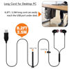 Picture of USB Earbuds with 8.2FT Extra Long Cord for Computer, in-Ear USB Headphone Headset with Mic Compatible with Laptop, Desktop PC, Notebook & Chromebook, Noise-isolation & Lightweight, CGS-W7