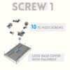 Picture of 10 x T5 Screws Torx M2x3,2 x PM Screws M2X8,Screw Kit for Dell XPS 9550 Base Cover and System Badge, Silver
