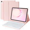 Picture of BQSS Keyboard Case for iPad Air 11 Inch (M2) 2024 Wireless Keyboard Case for iPad Air 10.9 Inch 5th/4th Generation 2022 Detachable for iPad air 4th 2020 for iPad Pro 1st Case with Pencil Holder Pink