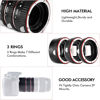 Picture of Macro Lens Tube Extension，Fast Auto Focus Macro Lens Tube Extension Adapter Ring 13mm 21mm 31mm Suitable for EOS EF Mount to 1100d 700d 650d 600d 550d 500d 450d 400d 350d 300d 100d 70d Cameras