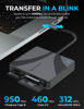 Picture of SABRENT USB-C Multi-Card Reader for CFexpress Type B, CFast 2.0, and microSD/SD Cards (CR-C4PM)