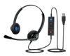 Picture of VoicePro 20 Professional Home Office and Call Center USB Headset with Noise Canceling Microphone, HD Speakers and in Line Call Controls with Mute, Compatible with All UC Voice Platforms.