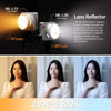 Picture of Godox ML100Bi Bi-Color LED Video Light with 2 Reflector Lens, 100W 34300Lux@1M CRI 97+ TLCI 98+ 2800K-6500K LED COB Light, 11 FX Effects LED Photography Light, Portable LED Continuous Light