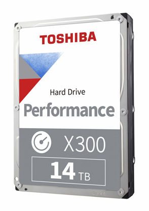 Picture of Toshiba X300 14TB Performance & Gaming 3.5-Inch Internal Hard Drive - CMR SATA 6 Gb/s 7200 RPM 512 MB Cache - HDWR51EXZSTA