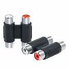 Picture of RCA Female to Female Coupler, 2 Pack Dual Female RCA Adapter Cable Extension Connector for Amplifier, Subwoofer, Mixer