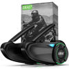 Picture of Outzoom Motorcycle Helmet Intercom, 【Mesh 3.0 & Bluetooth 5.1】 5000fts - 6 Rider- IP67 Waterproof-1200mAh Helmet Communication System with Multitasking Audio, Music Sharing (Pack of 2)