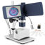 Picture of Andonstar AD203S HDMI Digital Microscope for Error Coins with Metal Stand, Handheld Portable USB Microscope Kit for Kids&Adults, 4" LCD Screen, Photo/Video Capture, Windows/Mac PC Compatible(Navy)