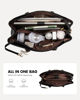 Picture of LOVEVOOK Laptop Bag for Women,17.3 Inch Laptop Tote Bag for Women,Vintage Leather Work Tote Bags Computer Teacher Bag,Waterproof Business Bag Office Briefcase