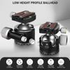 Picture of Low Profile Ball Head 55mm Tripod Ball Head ARTCISE KB55 Heavy Duty Tripod Head All Metal CNC Machining with 360° Panoramic Arca Type QR Plate for Tripod, Max Load 88lbs /40kg