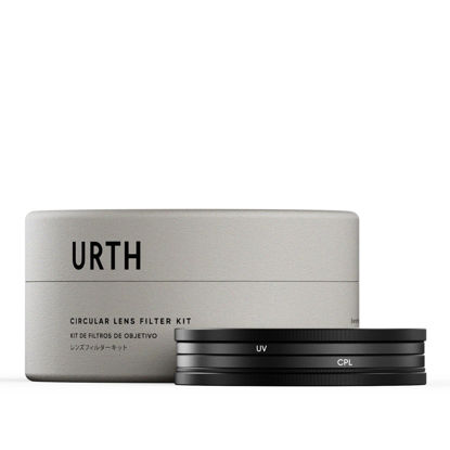 Picture of Urth 37mm 2-in-1 Lens Filter Kit (Plus+) - UV, Circular Polarizing (CPL), Multi-Coated Optical Glass, Ultra-Slim Camera Lens Filters