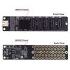 Picture of NFHK 10Gbps USB-C Type-C to NGFF Key B+M SATA 6Gbps 5 Ports Adapter Converter PM Port Multiplier Selector JMB575 JMS580