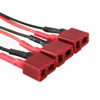 Picture of OliYin 3pcs T Plug to JST Plug Female to Female Battery Adapter with 22AWG 10CM Cable(pack of 3)