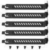 Picture of Micro Traders 5pcs Alloy Steel PCI Slot Cover Bracket Full Profile Expansion Slot Cover Plate Black with Screws for PC Case Airflow and Dustproof, 120x20x12mm