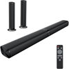 Picture of Assistrust Sound Bar for Smart TV, 60W Soundbar with Bluetooth/ARC/Opt/AUX Connect, Auto Volume Boost, 3 Equalizer Modes, 2 in 1 Detachable Soundbar for TV/PC/Gaming/Projectors