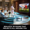 Picture of Assistrust Sound Bar for Smart TV, 60W Soundbar with Bluetooth/ARC/Opt/AUX Connect, Auto Volume Boost, 3 Equalizer Modes, 2 in 1 Detachable Soundbar for TV/PC/Gaming/Projectors