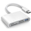 Picture of AkHolz SD Card Reader for iPhone 15 Mac MacBook Card Adapter with SD MicroSD Memory Stick XD USB-A 5 Slots Trail Camera Memory Card Viewer, Portable No App Required Plug and Play