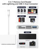 Picture of AkHolz SD Card Reader for iPhone 15 Mac MacBook Card Adapter with SD MicroSD Memory Stick XD USB-A 5 Slots Trail Camera Memory Card Viewer, Portable No App Required Plug and Play