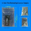 Picture of Daarcin Antistatic Bags,Premium ESD Bags,120pcs Mixed Sizes Anti Static Resealable Bags for 3.5 Hard Drive, 2.5 Solid State Drive with Labels, ESD Shielding Bags for Varieties of Electronic Device