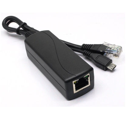 Picture of ANVISION Active 48V to 5V 2.4A PoE Splitter Adapter with Micro USB Plug, IEEE 802.3af Compliant, for Tablets, Dropcam or Raspberry Pi, IPC, IP Camera and More