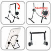 Picture of VOVIGGOL Adjustable Tablet Stand Holder 2 Pack, Non-Slip Foldable Holder Cradle Fit for 9-12.9" Tablets, iPad, Samsung and Kindle Fire, Display Stand Picture Frame Stand for Photos (2 Large Black)