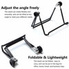 Picture of VOVIGGOL Adjustable Tablet Stand Holder 2 Pack, Non-Slip Foldable Holder Cradle Fit for 9-12.9" Tablets, iPad, Samsung and Kindle Fire, Display Stand Picture Frame Stand for Photos (2 Large Black)