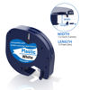Picture of 10 x Label Maker Tape Refills Compatible with Dymo Letratag Refills 91331 S0721660 White Plastic Label Tape 12mm x 4m Waterproof Label Refills for Dymo Label Maker LT-100H 100T 110T QX50 XR XM 2000