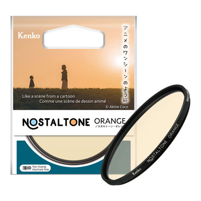 Picture of Kenko Soft Effect Filter NOSTALTONE Orange φ55mm, with Color Effect, for Contrast Adjustment, Made in Japan 005958