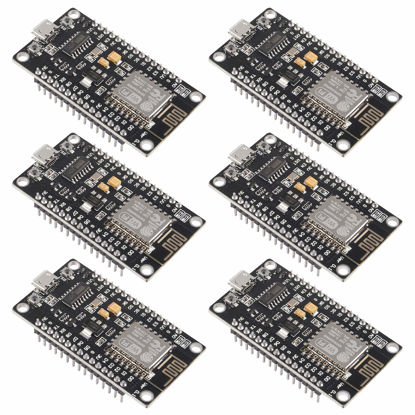 Picture of 6pcs ESP8266 NodeMCU LUA CH340 ESP-12E WiFi Internet Development Board 4M Flash Serial Wireless Module for Arduino IDE/Micropython New Version