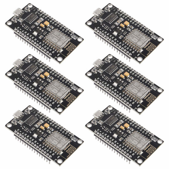 Picture of 6pcs ESP8266 NodeMCU LUA CH340 ESP-12E WiFi Internet Development Board 4M Flash Serial Wireless Module for Arduino IDE/Micropython New Version