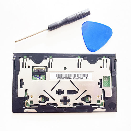 Picture of Fleshy Leaf Touchpad Clickpad TrackPad Without NFC Cable Replacement for Lenovo Thinkpad X1 Yoga 5th Gen (20UB 20UC) X1 Yoga 4th Gen (20QF 20QG 20SA 20SB) 01YU090 01YU091 SM10P36082 SM10P36080