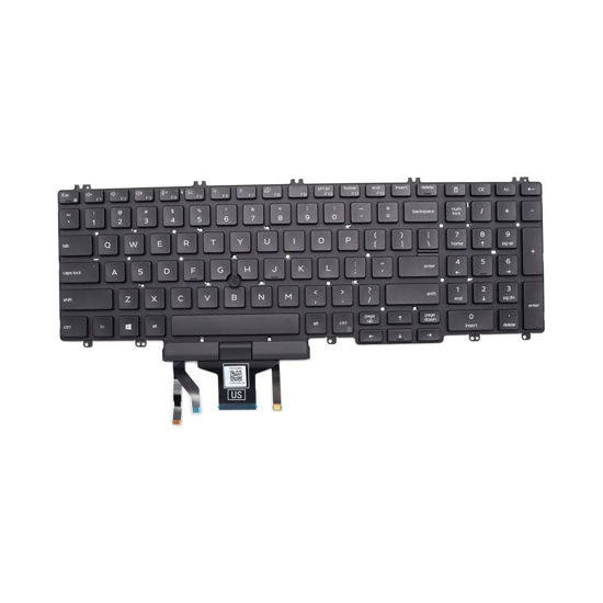 Picture of New Replacement Keyboard for DELL Latitude 5500 5501 5510 5511 2019 (Not for Old E5500 or E5550) Precision 3500 3501 3540 3541 2019 US Backlit Pointer MMH7V 0MMH7V