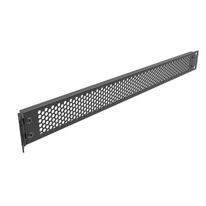 Picture of Jingchengmei 1U Hinged Perforated Blank Panel - Steel Rack Mount 1U Spacer Panel for 19-Inch Network Cabinet or Server Rack Enclosure Black