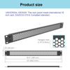 Picture of Jingchengmei 1U Hinged Perforated Blank Panel - Steel Rack Mount 1U Spacer Panel for 19-Inch Network Cabinet or Server Rack Enclosure Black