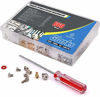 Picture of Glarks 660-Pieces Phillips Head Computer PC Spacer Screws Assortment Kit for Hard Drive Computer Case Motherboard Fan Power Graphics (Extra: Phillips Screwdriver)