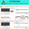 Picture of BYCeKe Compatible with MacBook Air 13 inch Case 2022-2018 M1 A2337 A2179 A1932,Case for MacBook Air M1,Soft Fluffy Fuzzy Plush Faux Fur Cream Leather Hard Shell&Keyboard Cover for Mac Air 13, Biege