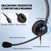 Picture of MKJ Noise Cancelling Cisco Headset with Microphone Dual Ear Wired Call Center Headphones for Office Phone Cisco CP-7821 7841 7861 8841 7942G 7931G 7940 7945G 7961 7962G 7965 7970G 7975G 8811 9951