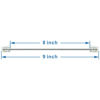 Picture of NECABLES 4Pack 8 Inch Short Phone Cord Short Telephone Cord Short Phone Line Cord RJ11 6P4C Male to Male for Landline