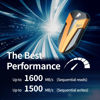 Picture of DATO External SSD 4TB, External Solid State Drive Portable SSD External USB 3.2 Gen 2x2 Type-C OTG Supported Compatible with PS5 and Xbox, up to 1600/1500 MB/s IP67 Waterproof - ARES Amber Shield